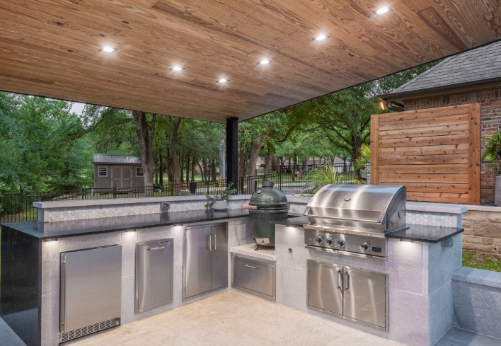 covered outdoor kitchen ideas