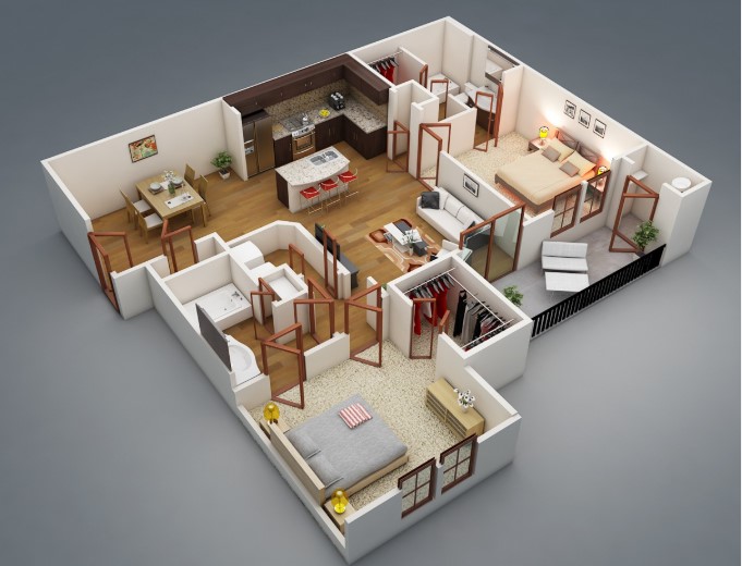 2 bedroom apartments